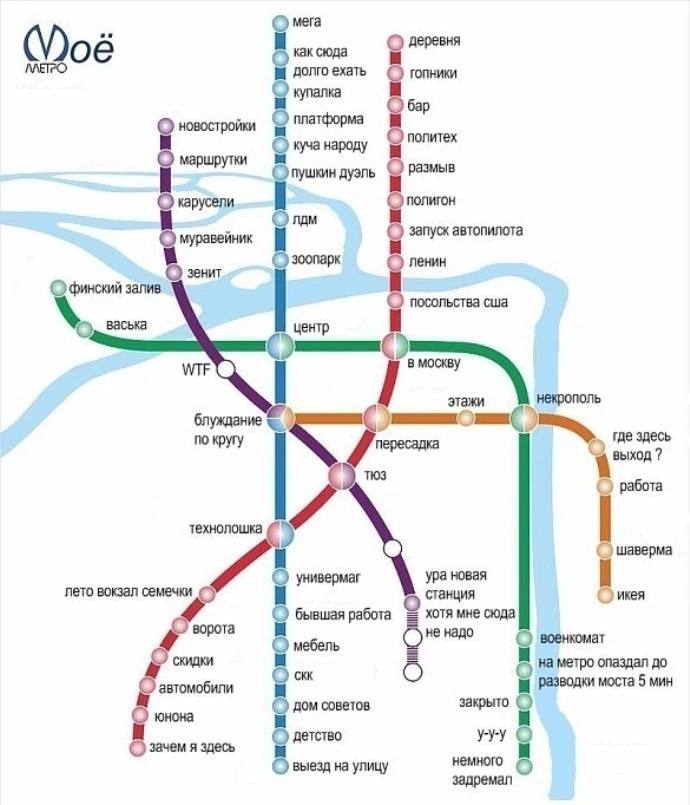 Карта митро питера