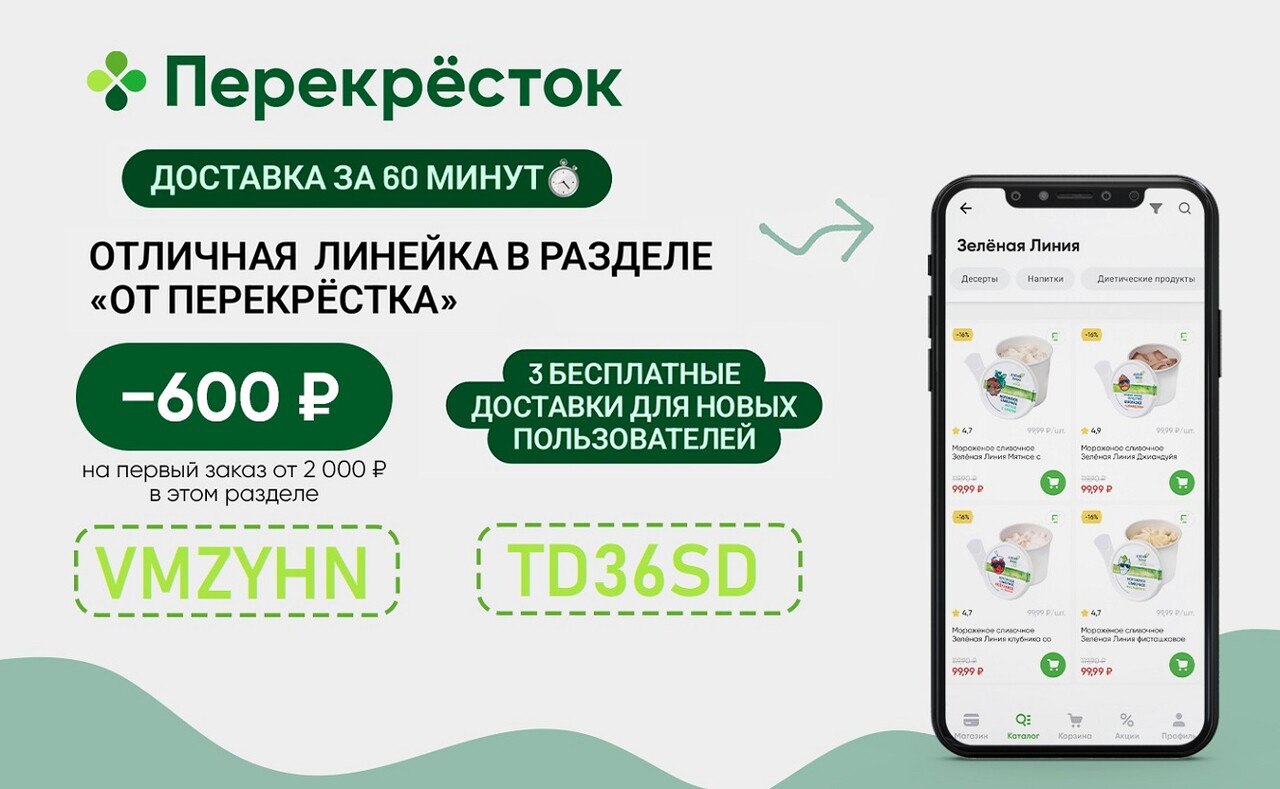 Карта доставка перекресток