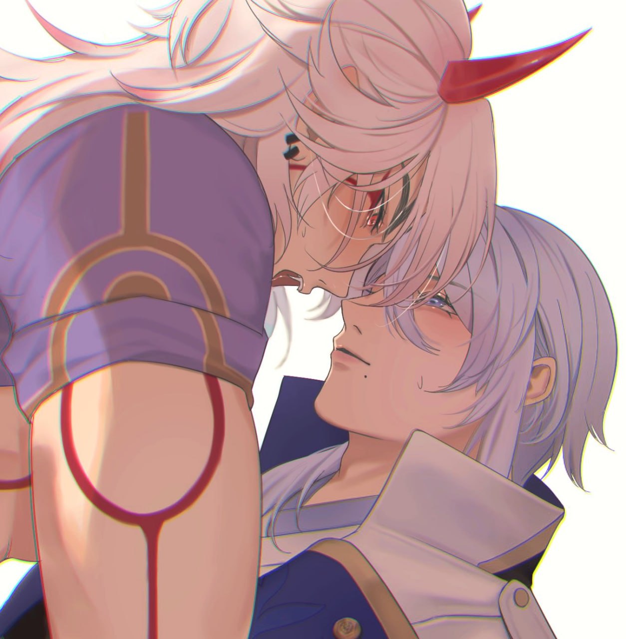 панталоне геншин арт. геншин импакт персонаж бай чжу. хорни импакт. хорни импакт. араттаки итто геншин.