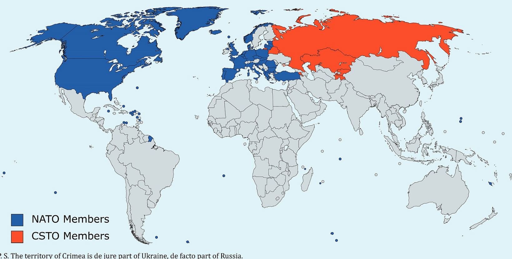 Карта стран овд