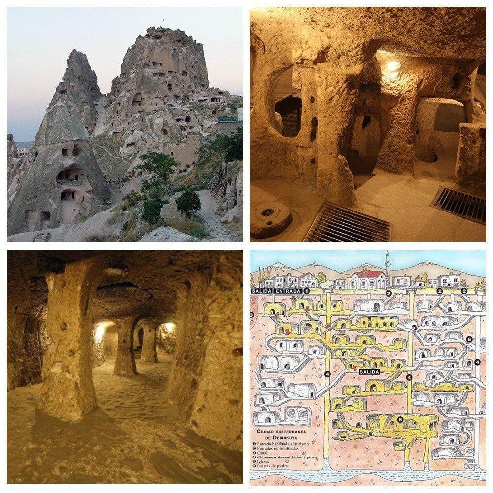 Турция деринкую подземный город