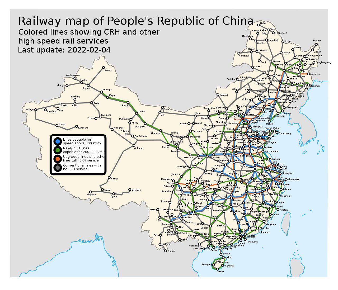 Карта китая 2022